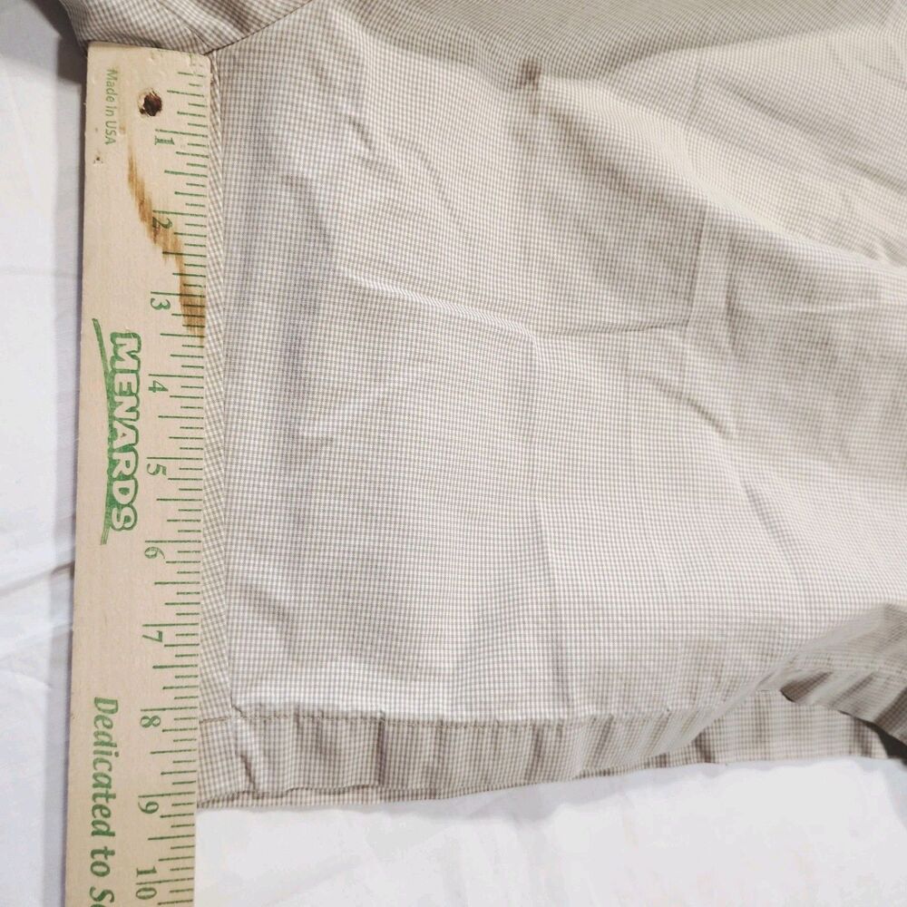 Dunning Tan Check Gingham Chino Shorts Mens 40 Flat Front Preppy Golf Resortwea - Picture 5 of 7